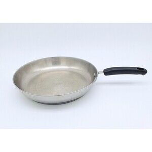 Vintage Betty Crocker 18/10 Stainless Steel 12" Frying Pan Skillet 1997 Metro